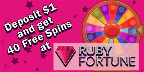 ruby fortune $1 deposit|World of Free Spin Rewards with Ruby Fortune $1 .